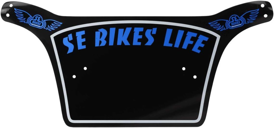 SE Bikes Number Plate Life Black/White/Blue