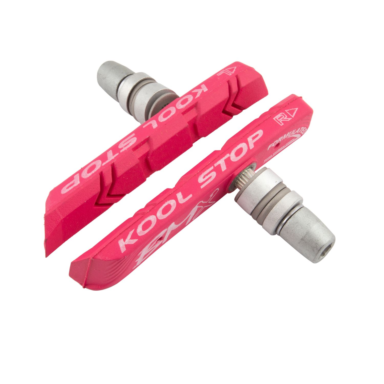 KOOL-STOP BRAKE SHOES  V-BRAKE BMX PINK PR w/HRDWR