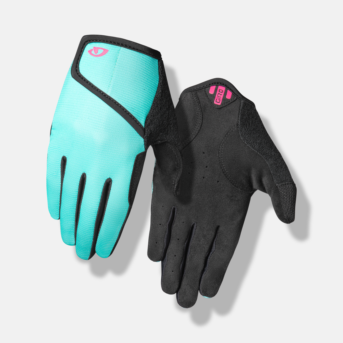 Giro DND Jnr Full Finger Gloves Teal Pink M