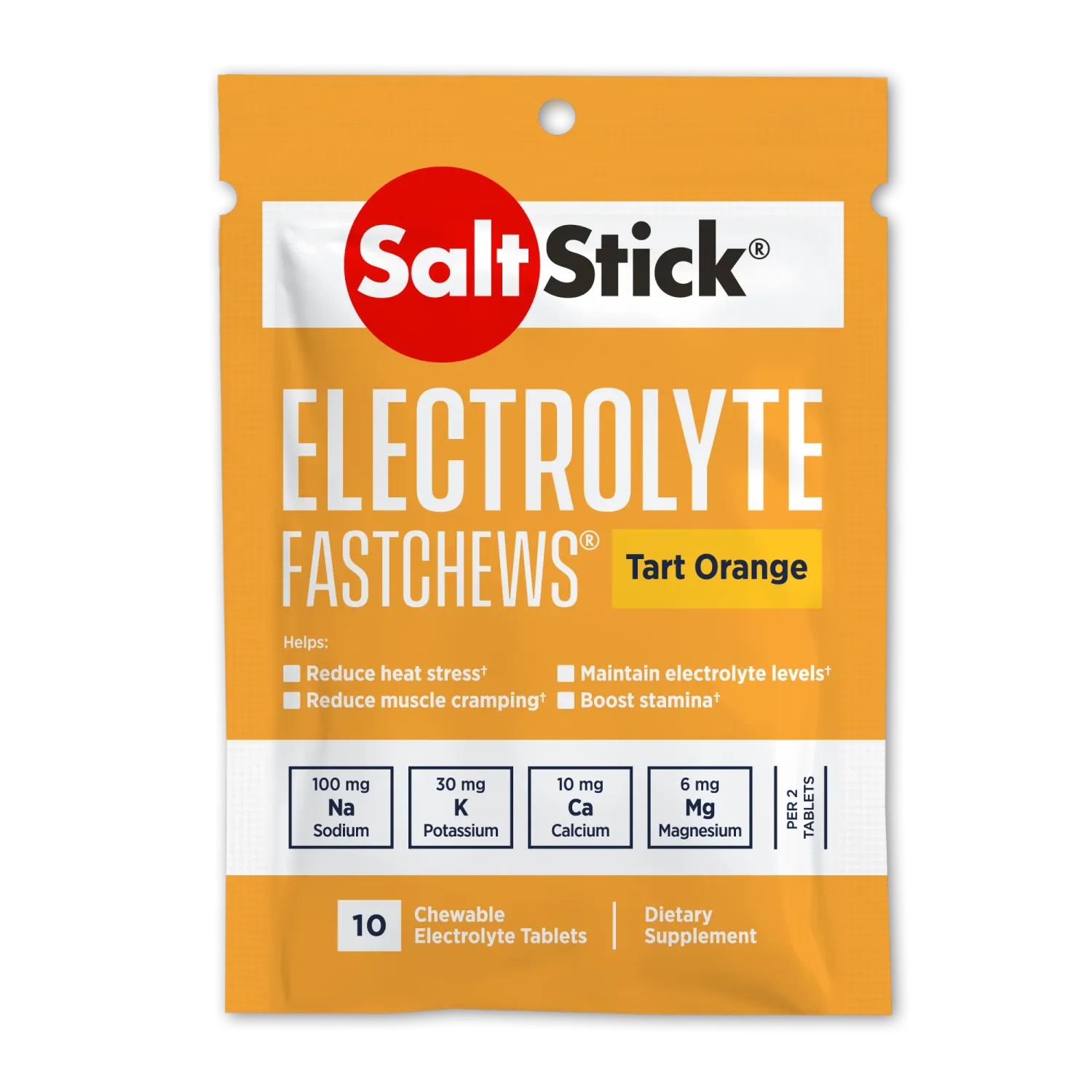 Saltstick Fastchews Chewable Electrolyte tablets POP Orange