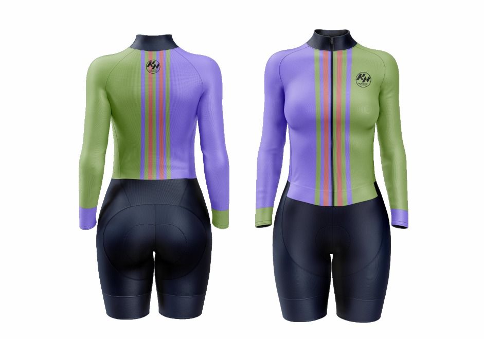 KN Lady Skinsuit Pro Verde Violeta