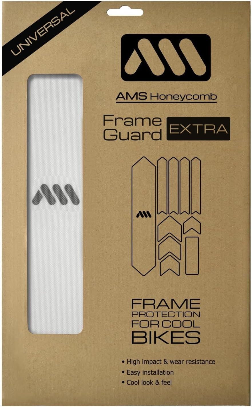All Mountain Style Extra Gravel/Road Frame Guard, Clear/Silver