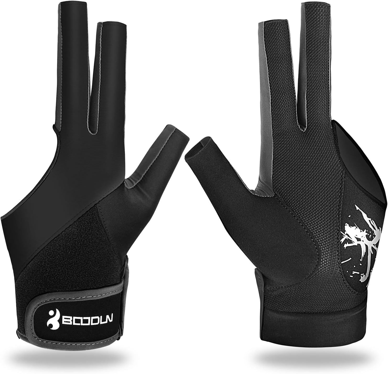 Billiard Pool Gloves for Left Hand 3 Finger for Men &amp; Women -XL