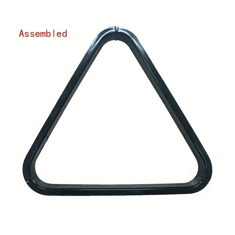 Heavy-Duty ABS Plastic Billiard Pool Ball Rack - Foldable Triangle Design with Reinforced Corners for 8/9 Ball, Standard 2-1/4&quot;