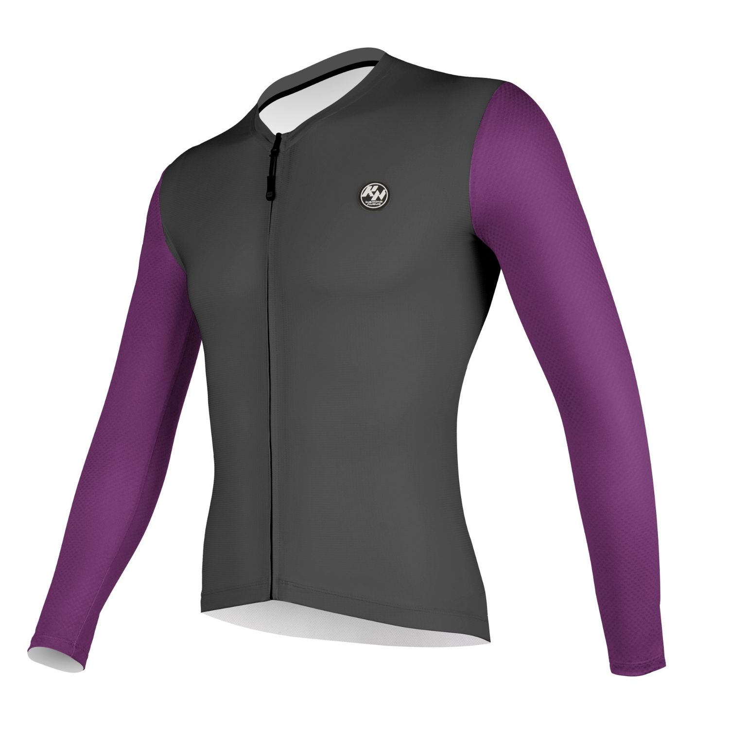 KN Long Sleeve Pro Cut Gray / Burgandy Arms