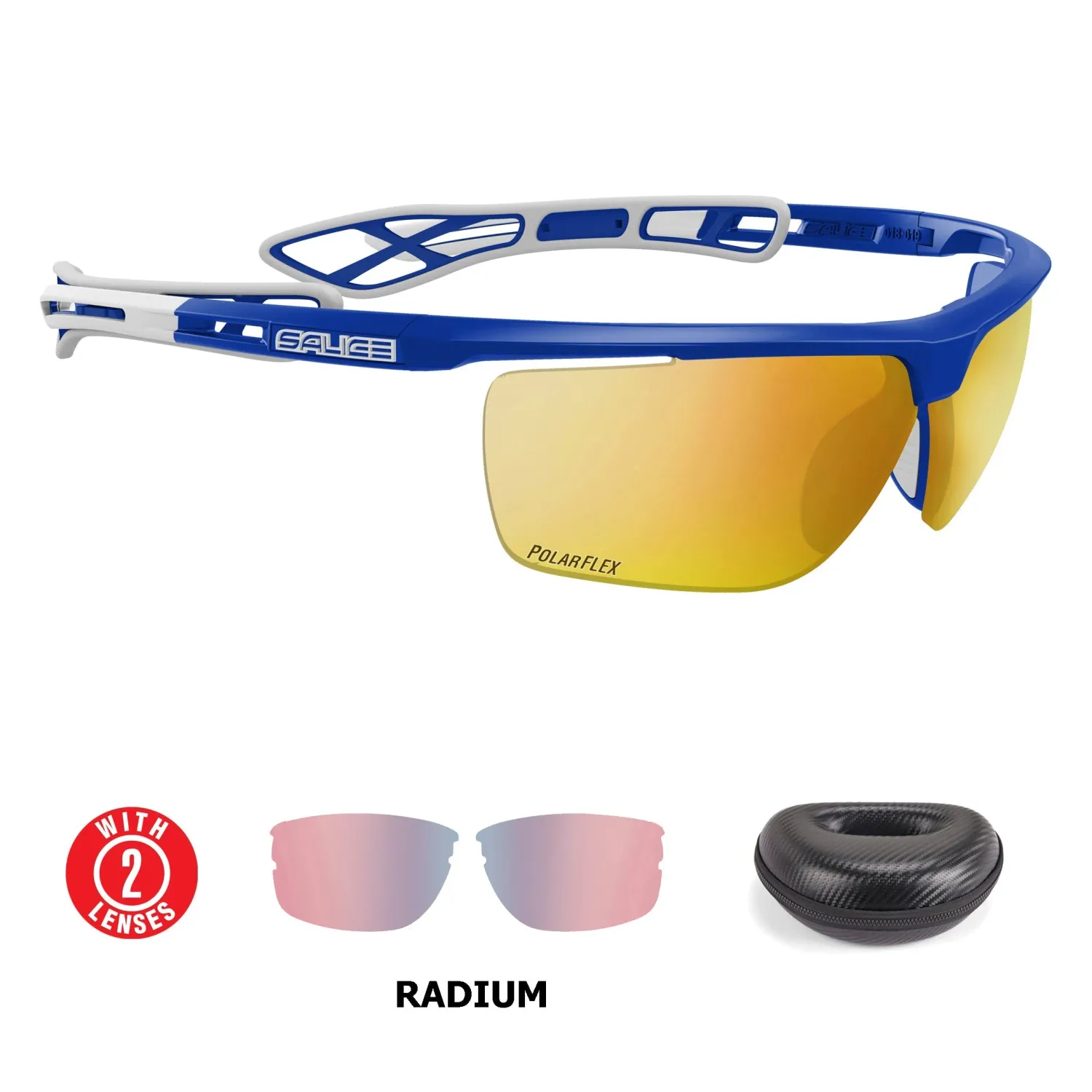 Salice Sunglasses Mirror Blue Gold 019RWP