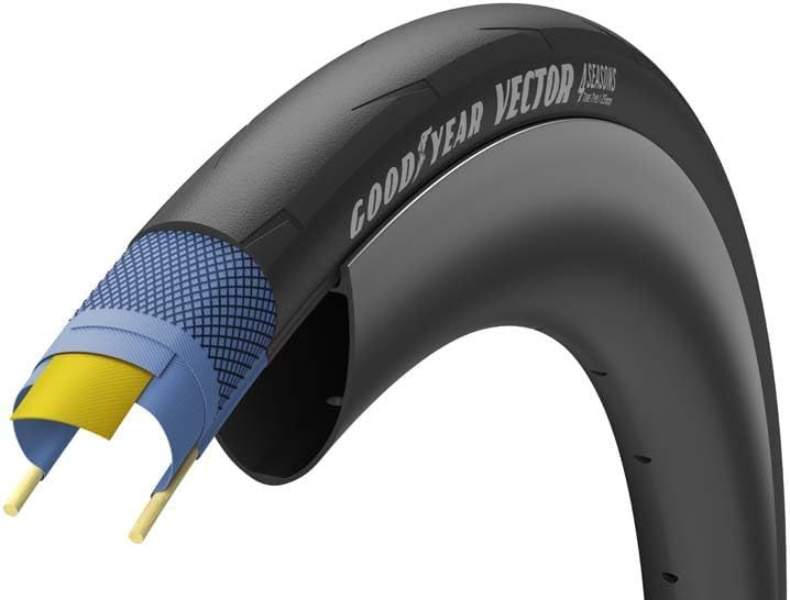 Goodyear Vector 4Season Tubeless Tire Black, 700 x 30mm