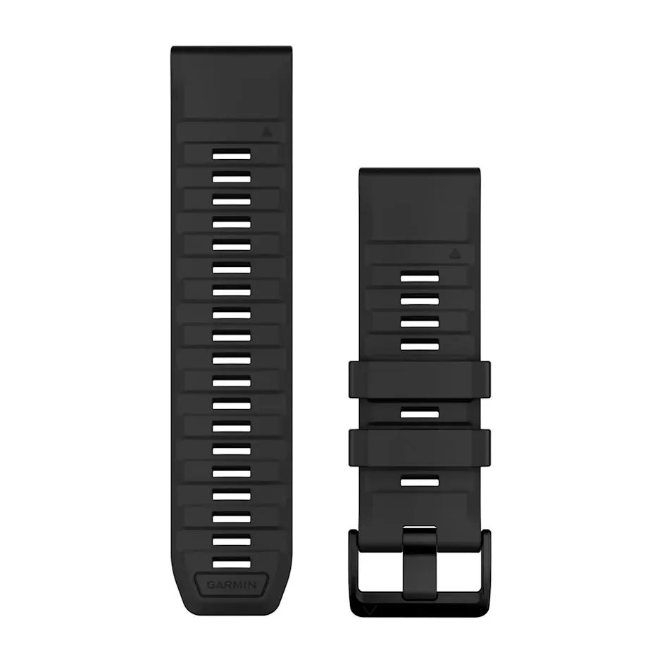 Garmin QuickFit® 26 Watch Bands, Black Silicone