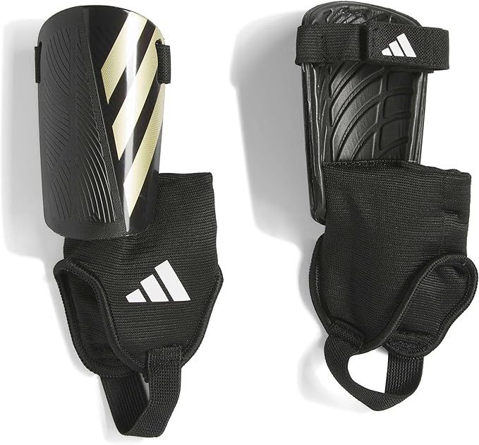 adidas Unisex-Adult Tiro League Soccer Shin Guards, Black/Gold Metallic/White