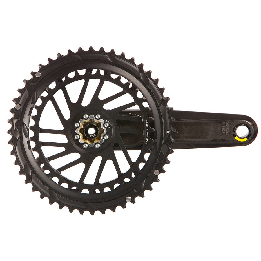 SRAM, Force 2x E1, Crankset, Speed: 12, Spindle: 28.99mm, BCD: Direct Mount SRAM 8 Bolt, 48/35, DUB, 172.5mm, Black, Road