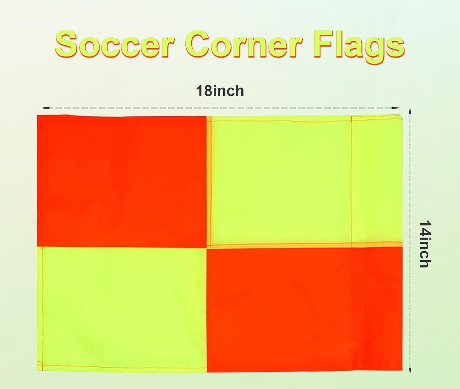 1 Piece Soccer Referee Flags and Corner Flags, Dual-Color Red and Yellow Football for Soccer Football Track Volleyball