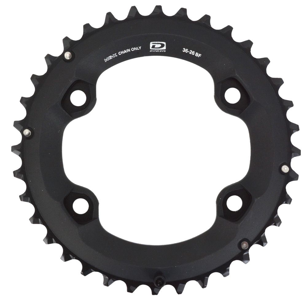 Shimano Deore FC-M6000 Chainring - 36t, 10-Speed, 96mm BCD,