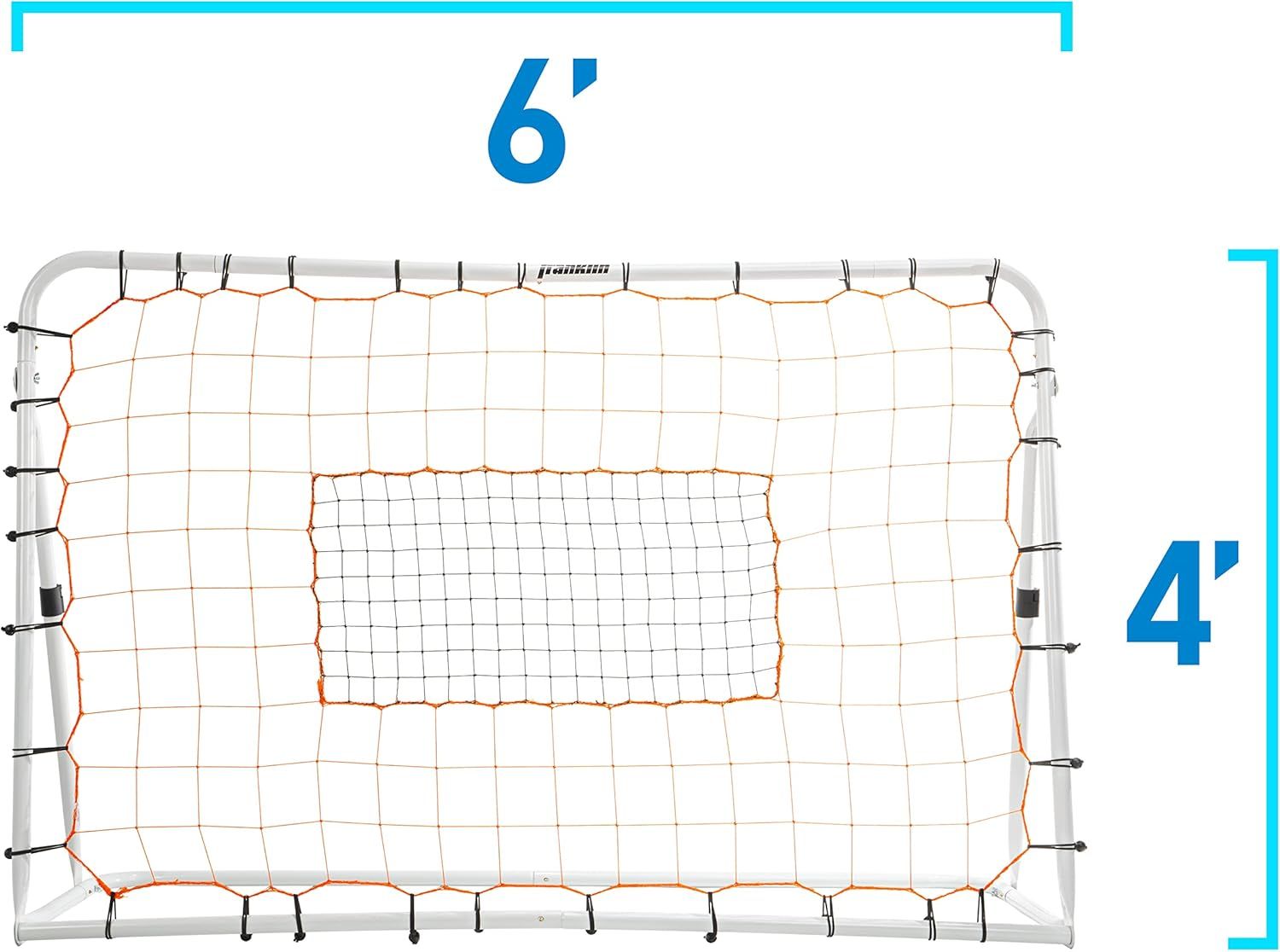 Franklin Sports Soccer Rebounder - Tournament Steel Rebounding Net - Perfect for Backyard Practice and Training &amp; 6&#39; x 4&#39;