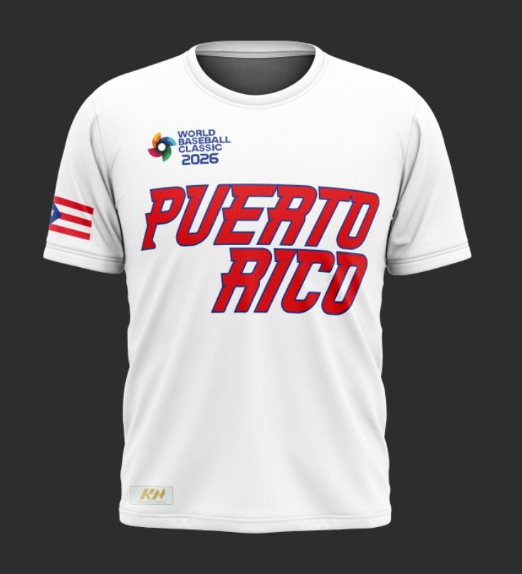 Puerto Rico Baseball Classic Tshirt 2026 White (Pre Order) Available Nov-30