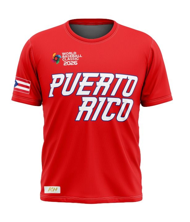 Puerto Rico Baseball Classic Tshirt 2026 Red (Pre Order)Available Nov-30
