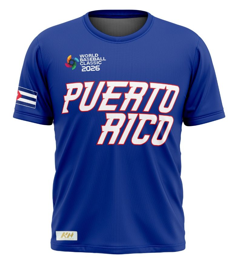 Puerto Rico Baseball Classic Tshirt 2026 Blue (Pre Order)Available 11/30