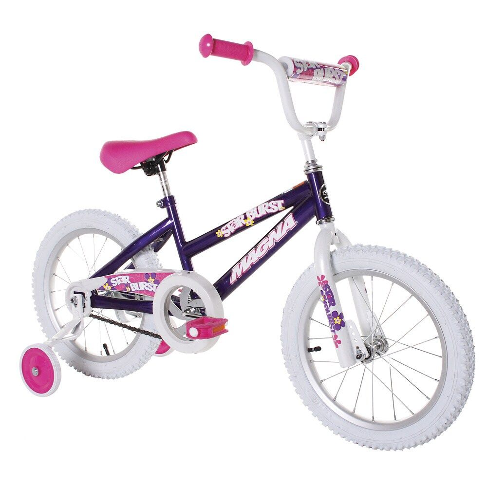 Dynacraft Magna Starburst 16-inch Girls Bike Purple