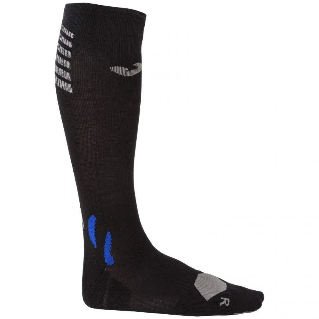 Joma Compression Black Reflective Multi Sports Long Socks 9-12