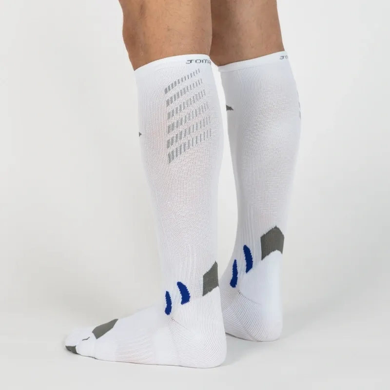 Joma Compression Reflective Multi Sports Long Socks White 5-8