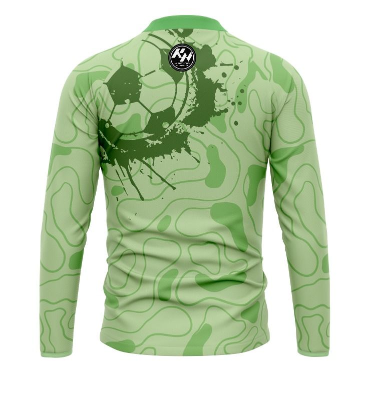 KN Manga Larga Portero Futbol Verde Oliva