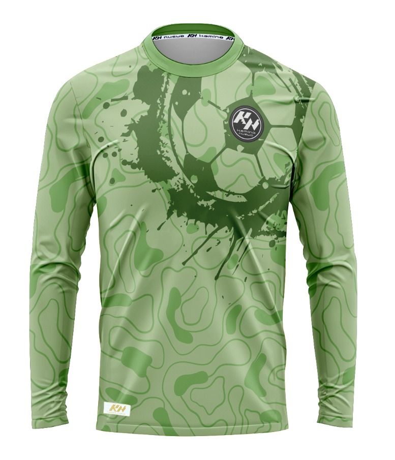 KN Manga Larga Portero Futbol Verde Oliva