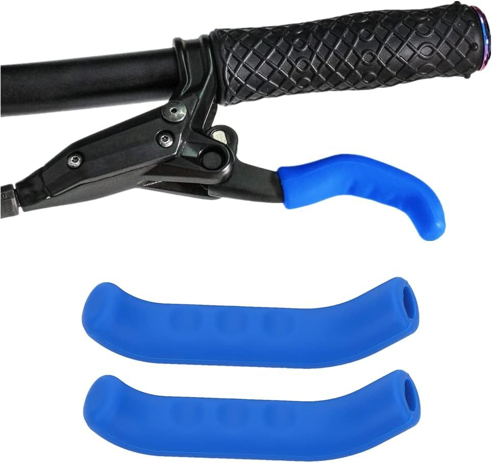 2 Pair Bicycle Brake Levers Sleeve Silicone Gel Anti-Slip Brake Handle Protection Cover