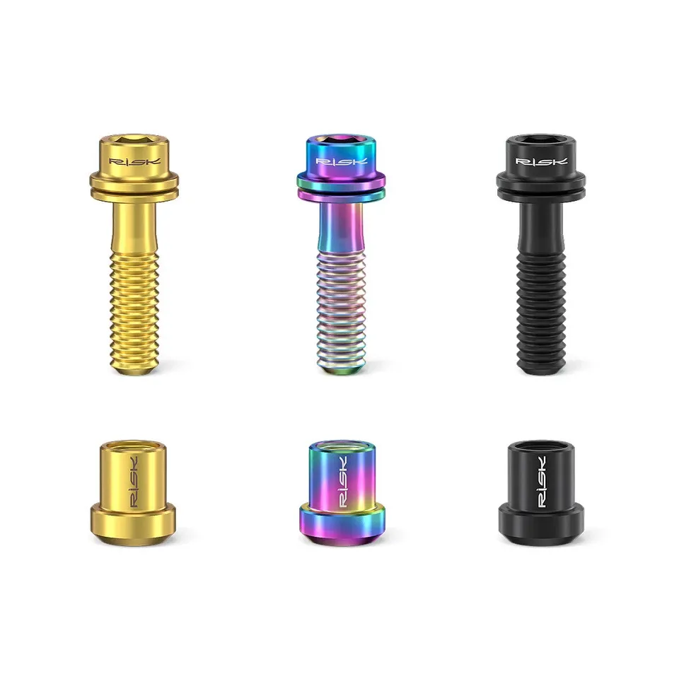 Bolts M5x18mm Titanium Fastener Screw with Nut for Carbon Stem