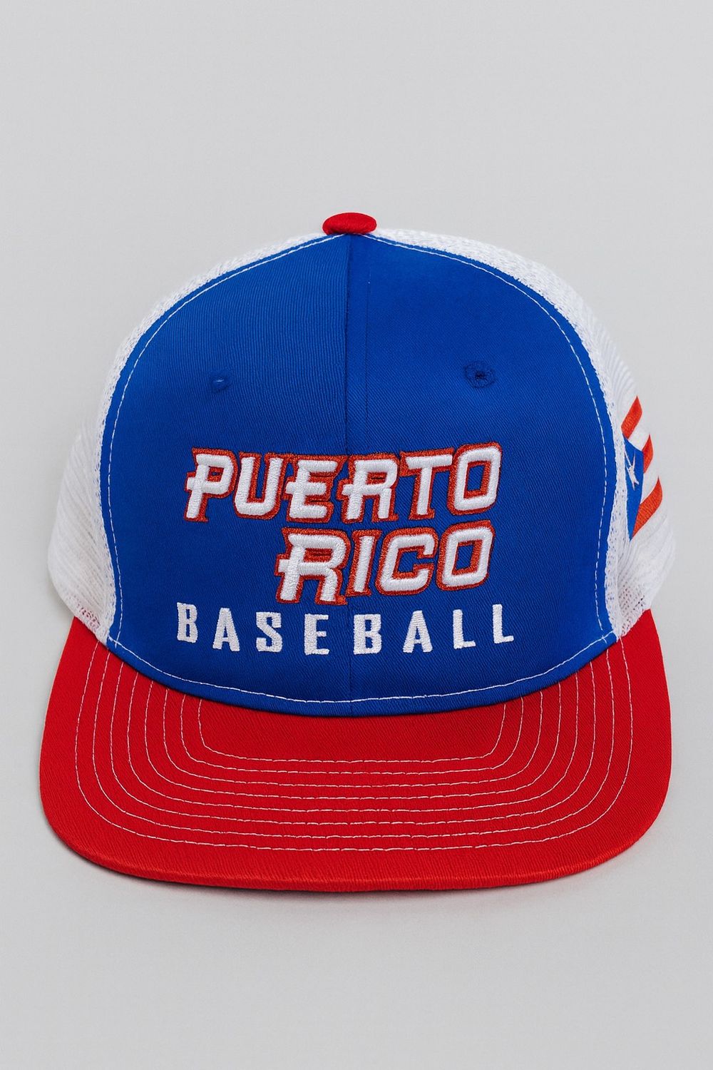 Cap(Gorra) Puerto Rico Baseball Blue/Red/ White One Size