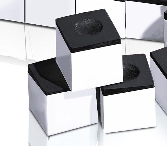 Pool Chalk Cubes Black 12pcs