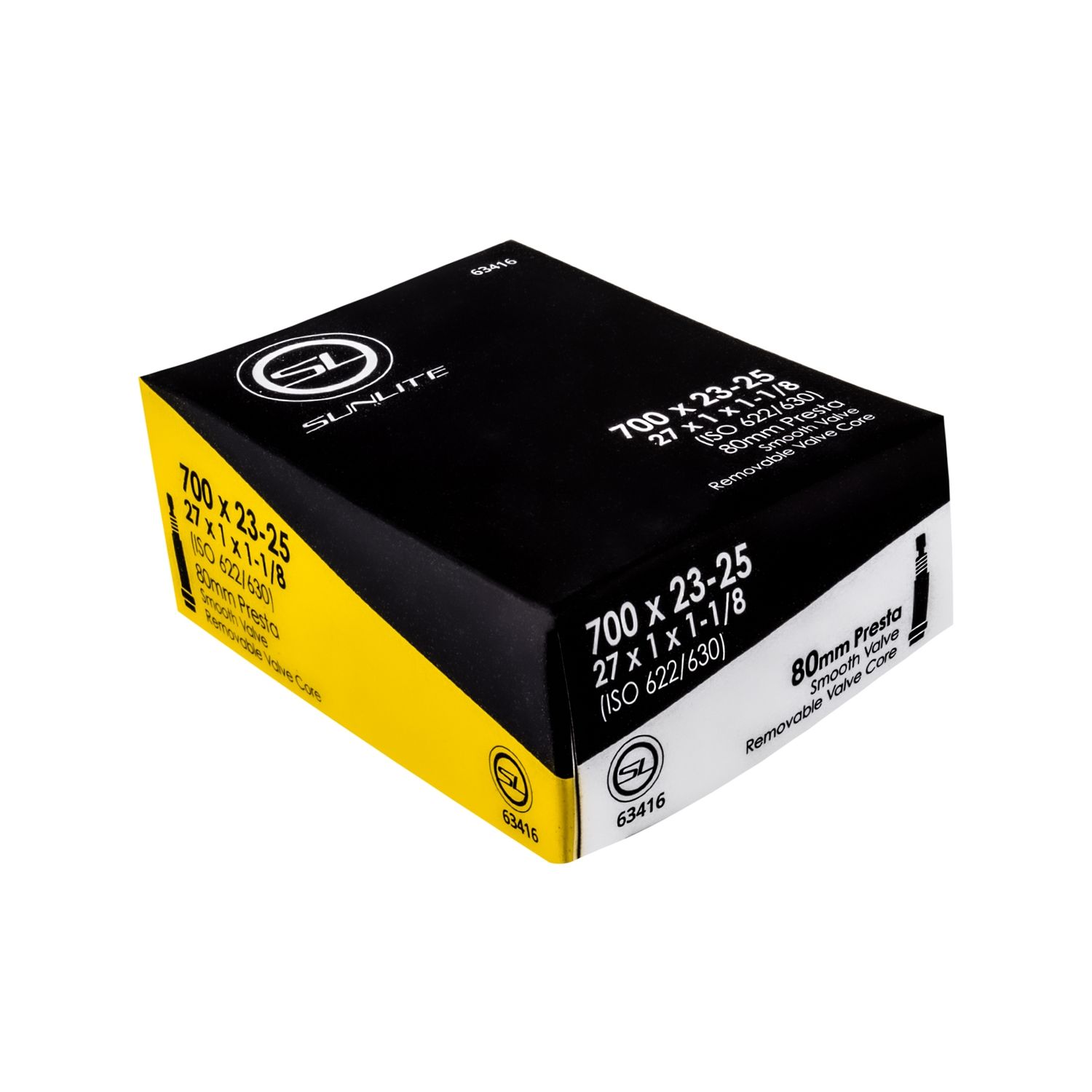 Sunlite Standard Presta Valve 700x23-25 (27x1x1-1/8) 80mm