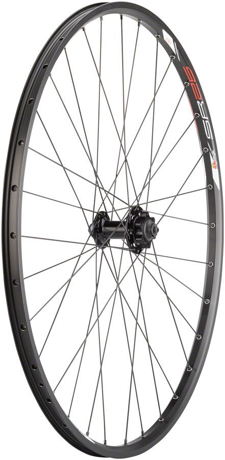 Quality Wheels Value Double Wall Series Disc Front Wheel - 29&quot;, QR x 100mm, 6-Bolt, Black, Clincher, 32H