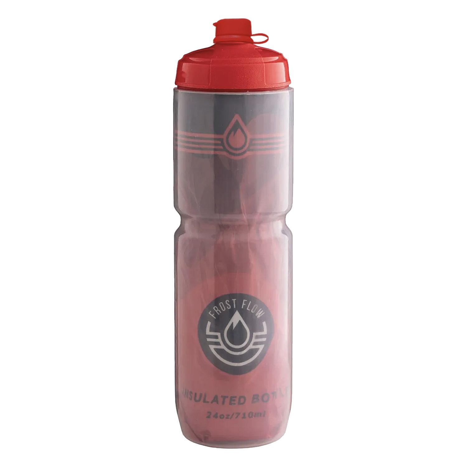 FrostFlow 24oz Water Bottle - HorizonFade (Red, 24oz)