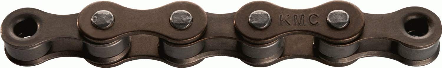 KMC Unisex's S1 Chain, Brown, 1/2"x1/8" Pin Length: 8.6 mm.112 Link