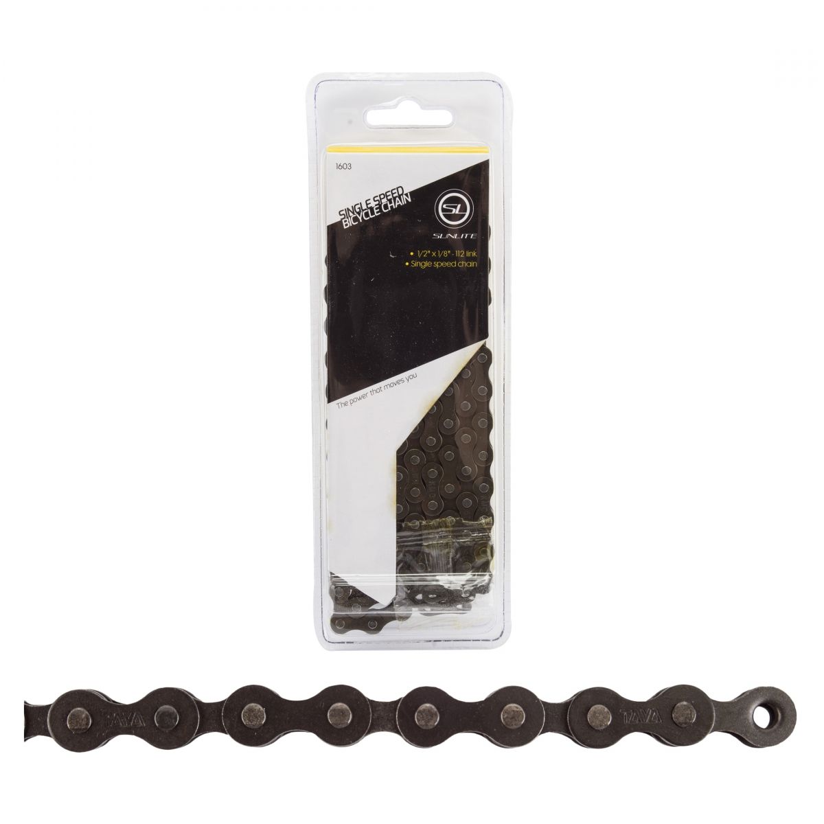 Sunlite Chain 1/2X1/8 112L Single Speed Black
