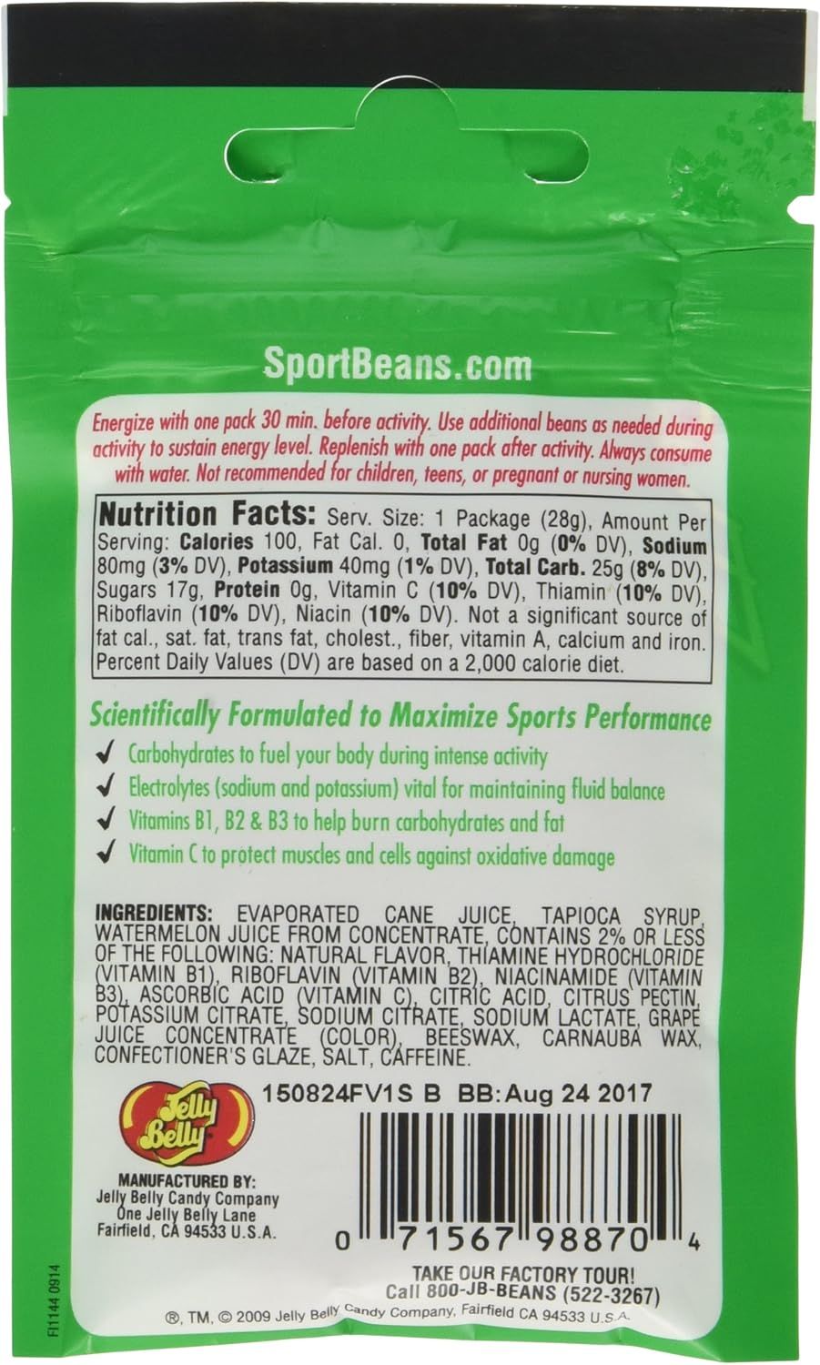 Jelly Belly Watermelon Sport Jelly Beans