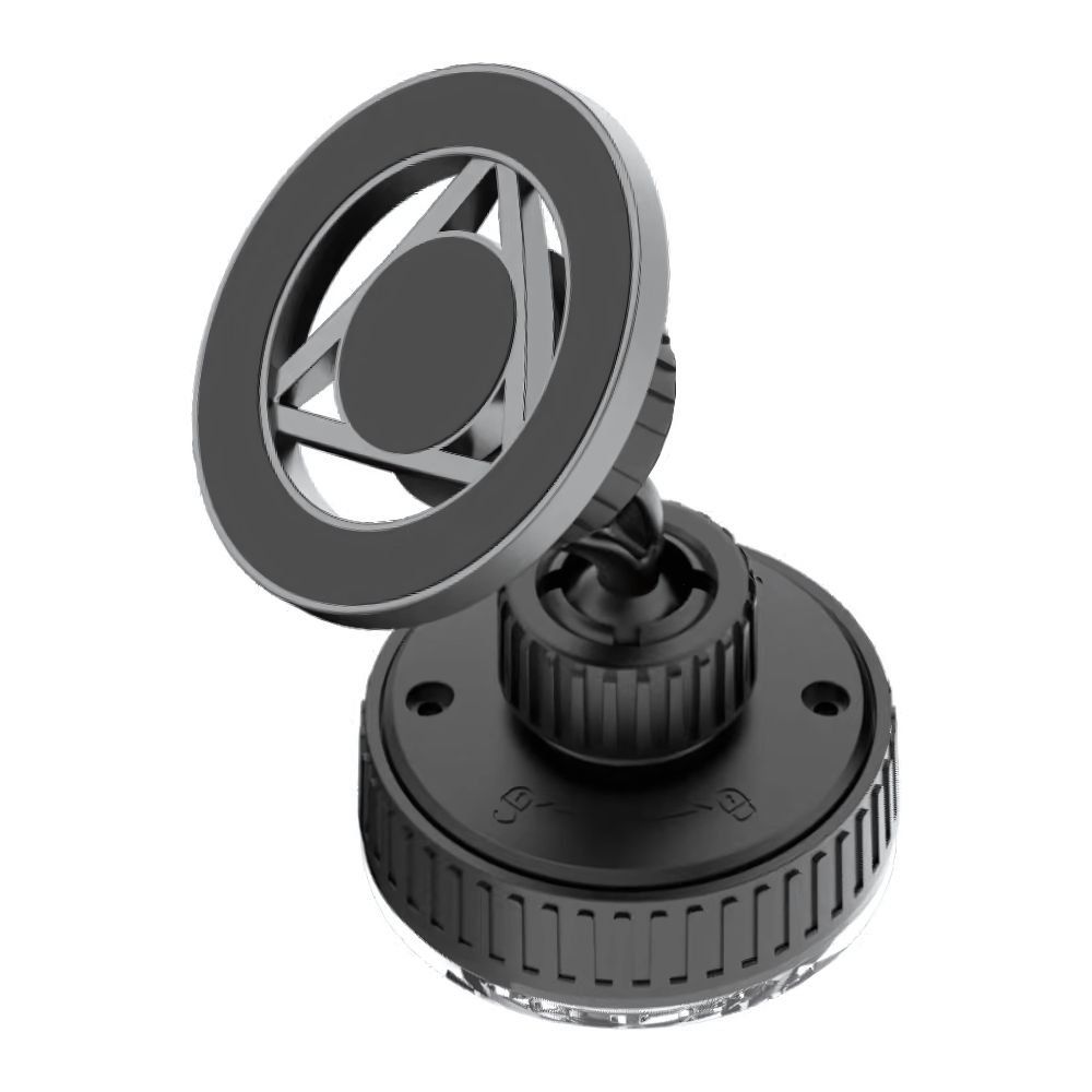 Suction Cup Phone Mount with 360° Rotation Adjustable Angles and Rotate to Lock Feature (Black)