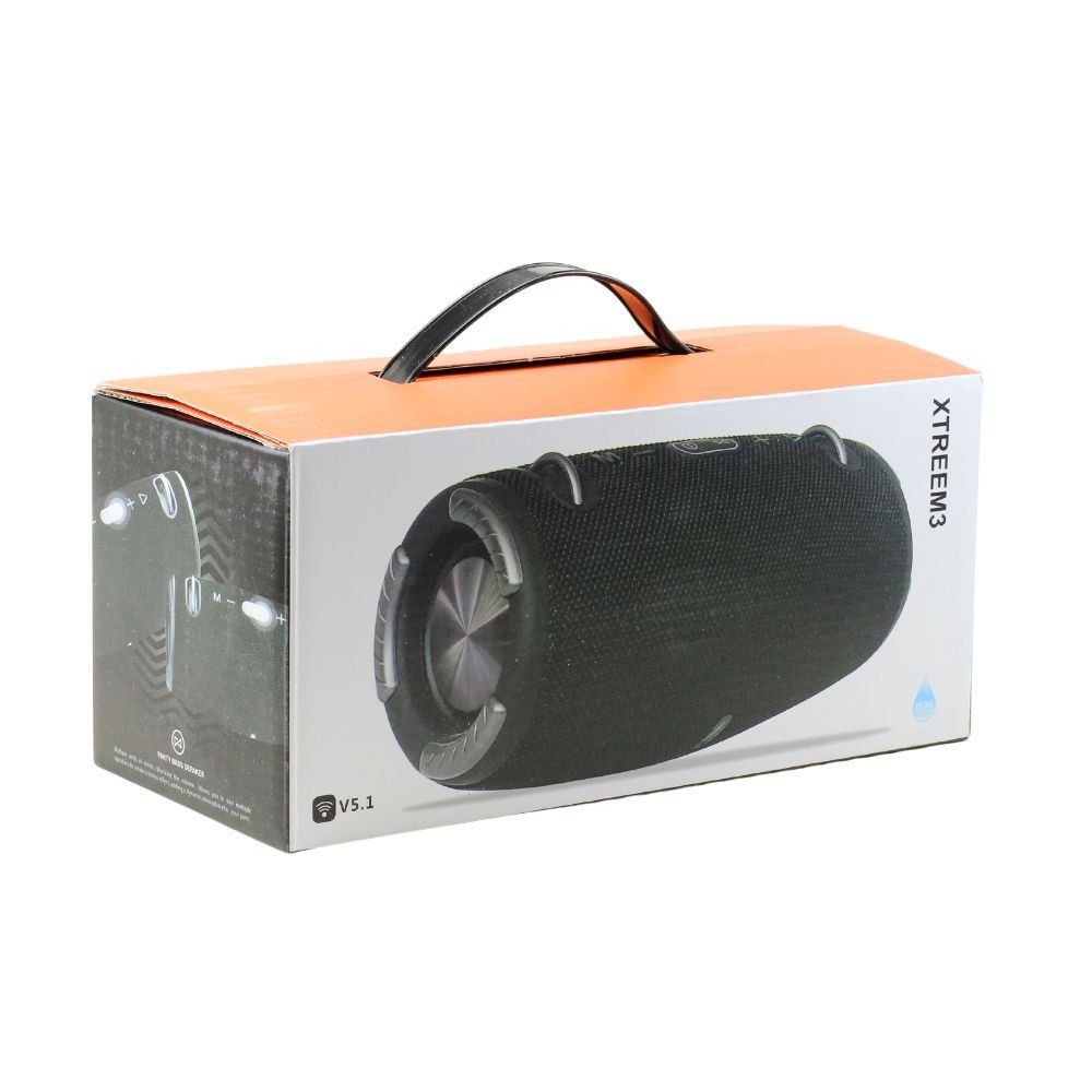 Xtreme 3 Drum Style Outdoor Wireless FM Radio Bluetooth Speaker  Bluetooth Device (Black)