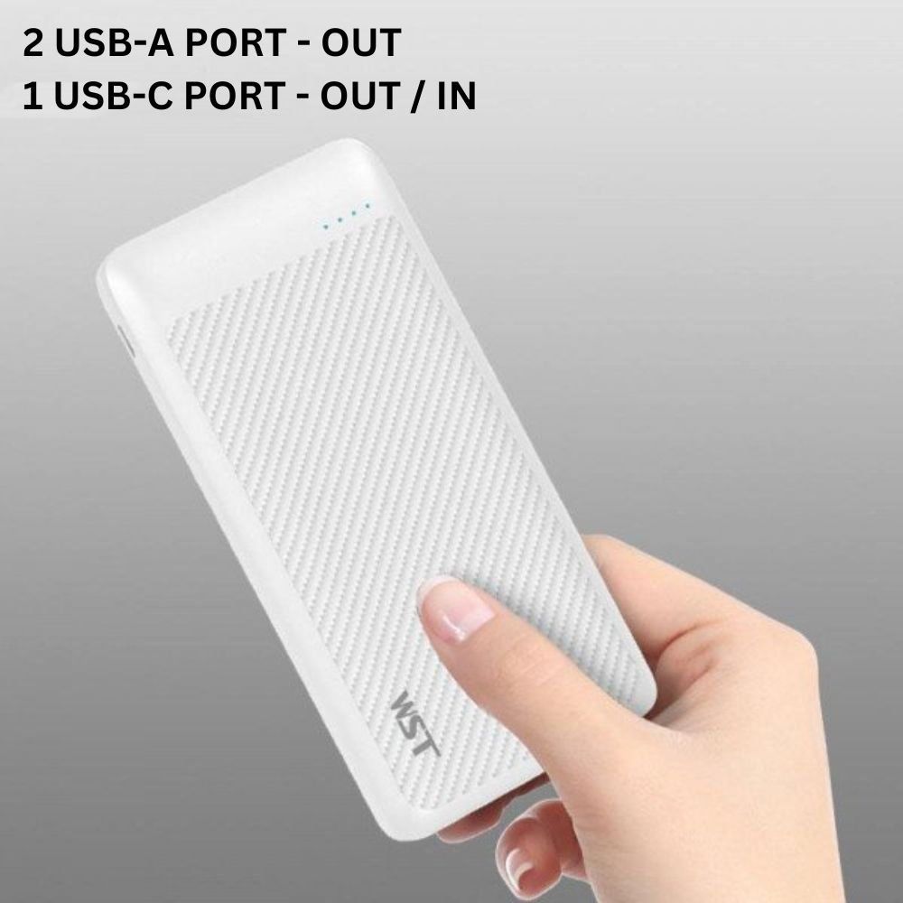 Universal Battery Pack Portable Charger Power Bank SL10DD for Universal Cell Phone And Devices (White)