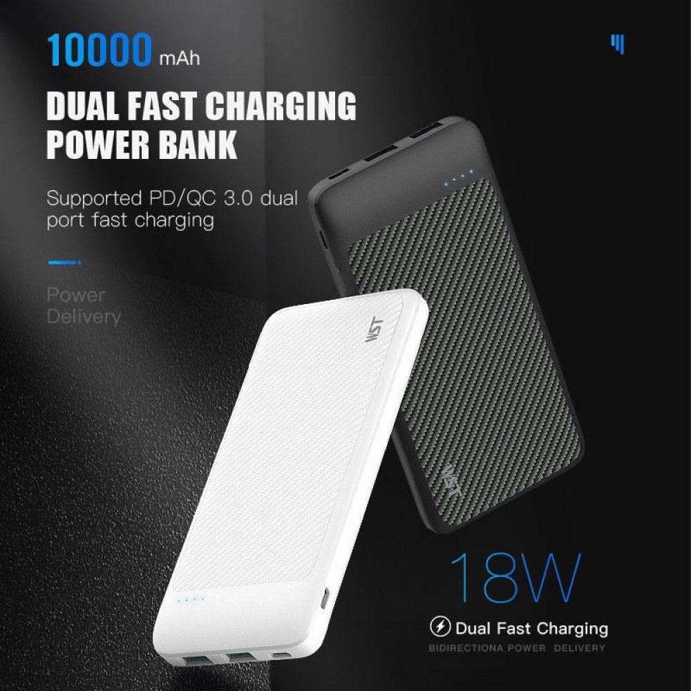 Universal Battery Pack Portable Charger Power Bank SL10DD for Universal Cell Phone And Devices (White)