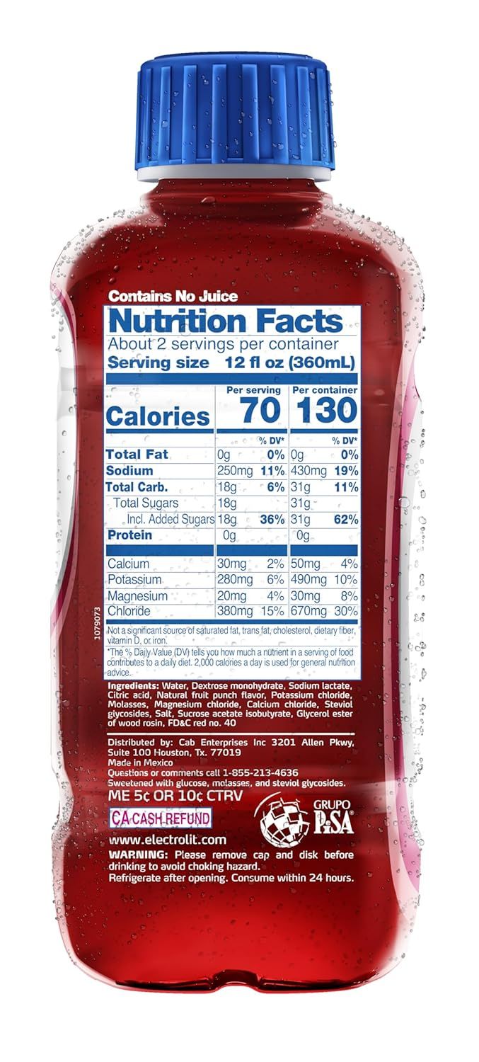 Electrolit Fruit Punch 21oz Bottle