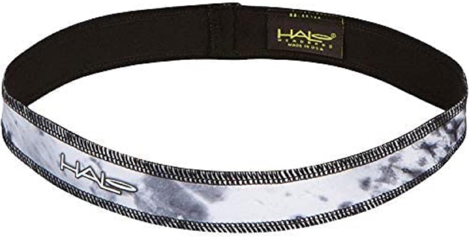 Halo Headband Sweatband Slim, 1" Pullover Hairband Storm
