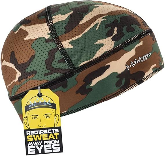 Halo Headband Skull Cap Protection Bandana Camo Green