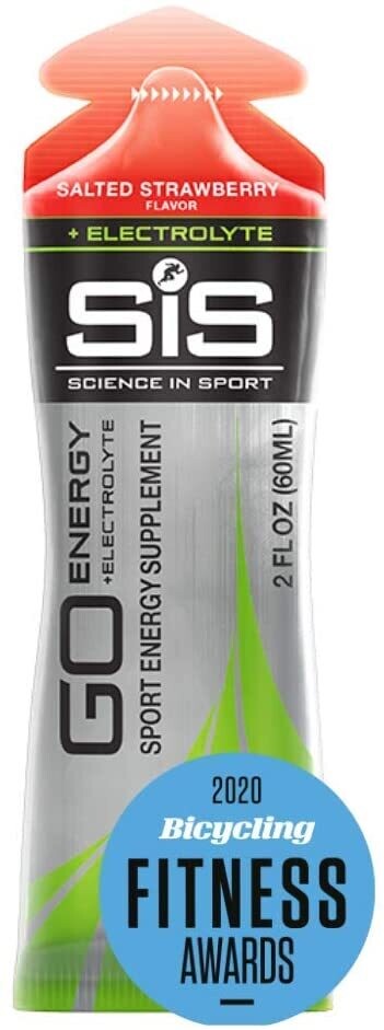 SIS Science in Sport Nutrition GO Energy + Electrolyte Gel - Strawberry, 2.0 fl -60ml