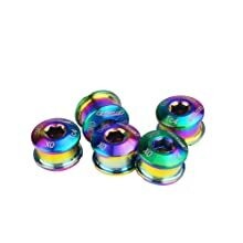GUB Single Speed Chainrings Bolts 5pcs lot Rainbow