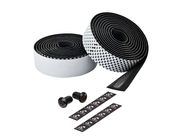 Ciclovation Leather Touch Handlebar Tape, Fusion Dot Blk/White