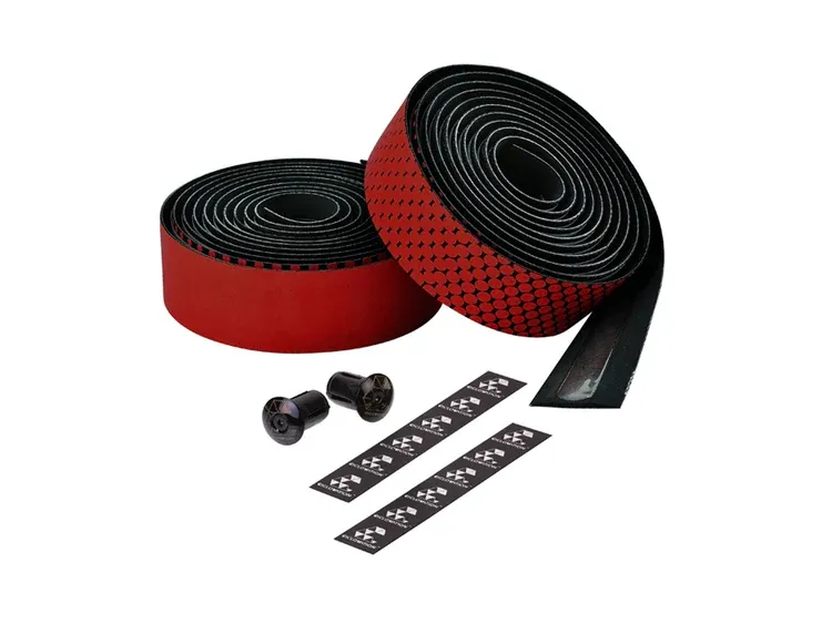 Ciclovation Leather Touch Handlebar Tape, Fusion Dot Red