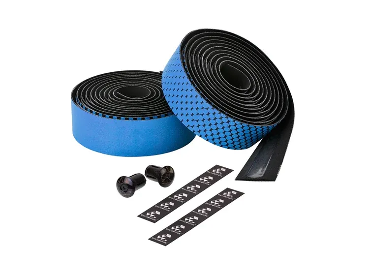 Ciclovation Leather Touch Handlebar Tape, Fusion Dot Blk/Blue