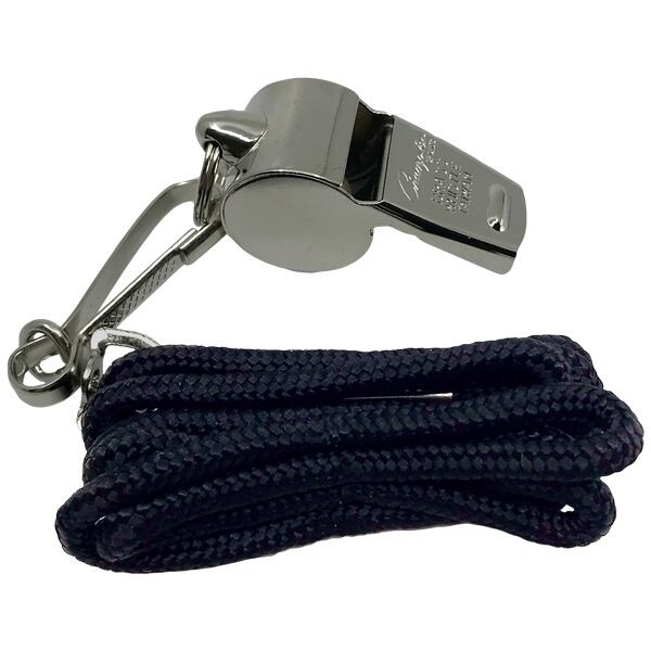 Champion Sports Metal Whistle &amp; Lanyard