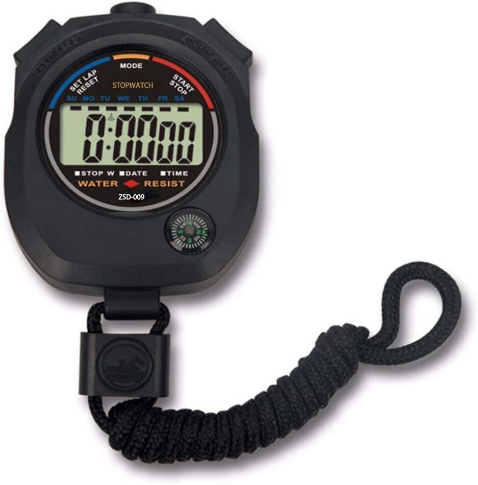 Multi-Function Electronic Digital Sport Stopwatch Timer