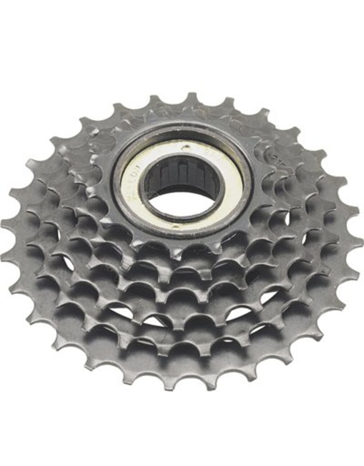 SunRace M2A 7-speed Freewheel - 14-28t, Chrome/Black